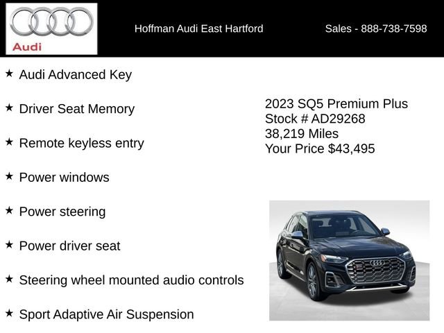 Used 2023 Audi SQ5 Premium Plus w/ Premium Plus Package AWD/4WD image 36