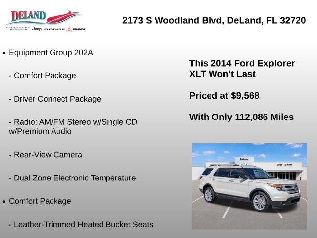 Used 2014 Ford Explorer XLT w/ Equipment Group 202A FWD image 7