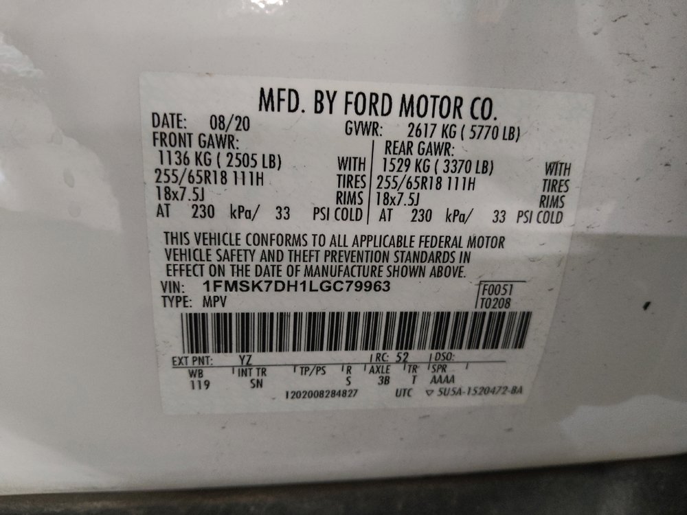 Used 2020 Ford Explorer XLT w/ Equipment Group 202A RWD image 33