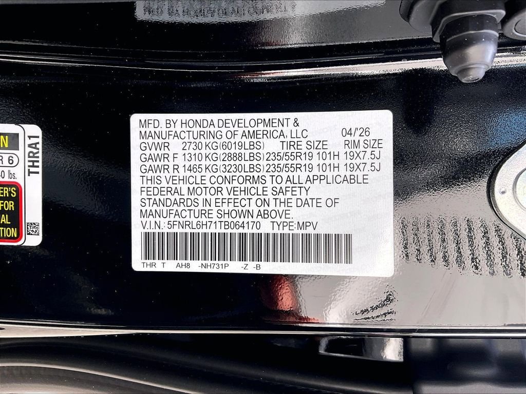 New 2026 Honda Odyssey Sport-L image 17