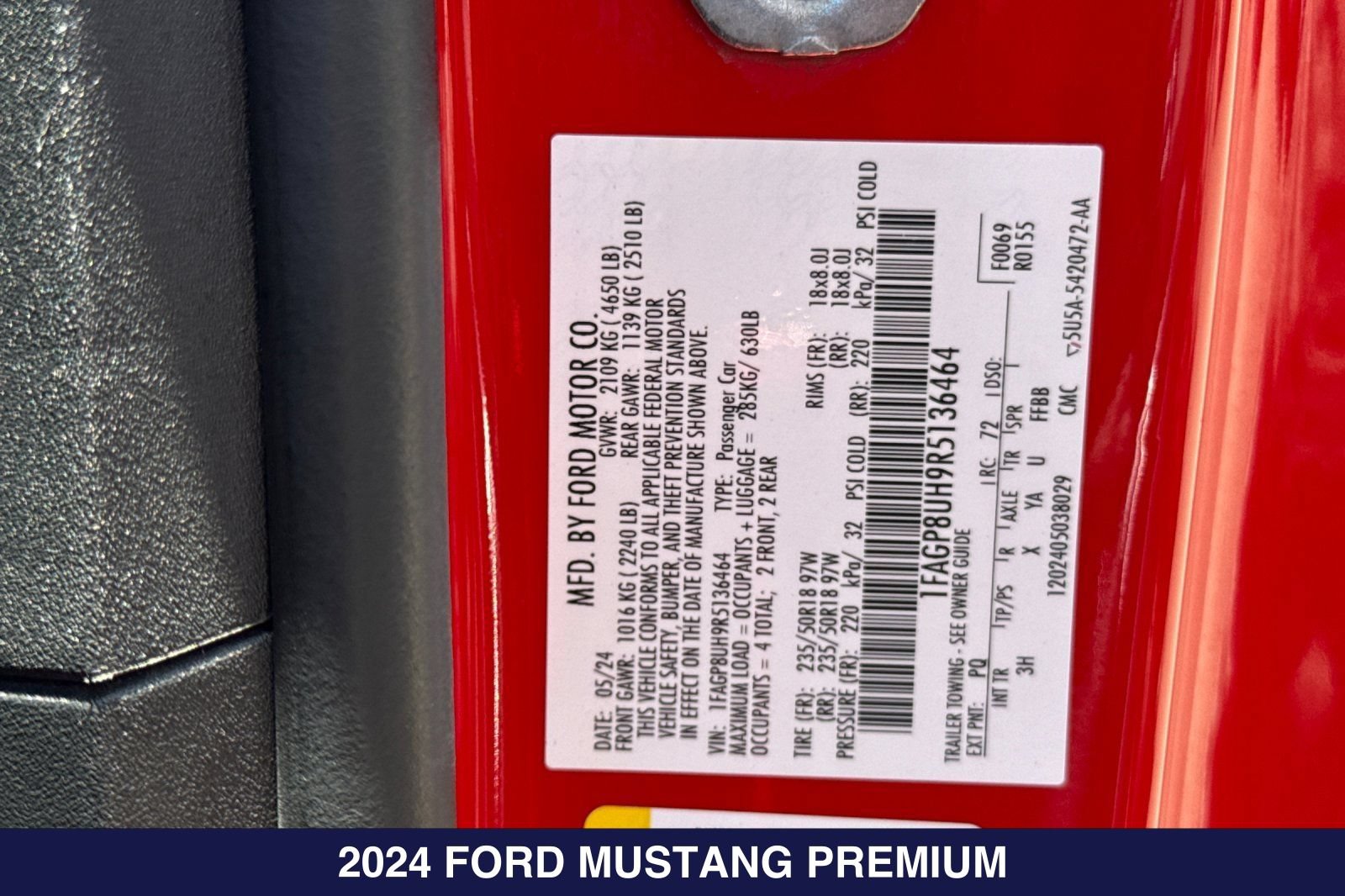 Certified 2024 Ford Mustang Premium RWD image 29