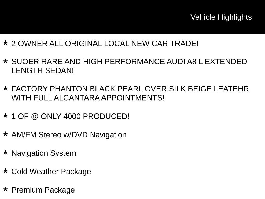 Used 2012 Audi A8 L 4.2 w/ Premium Pkg image 5