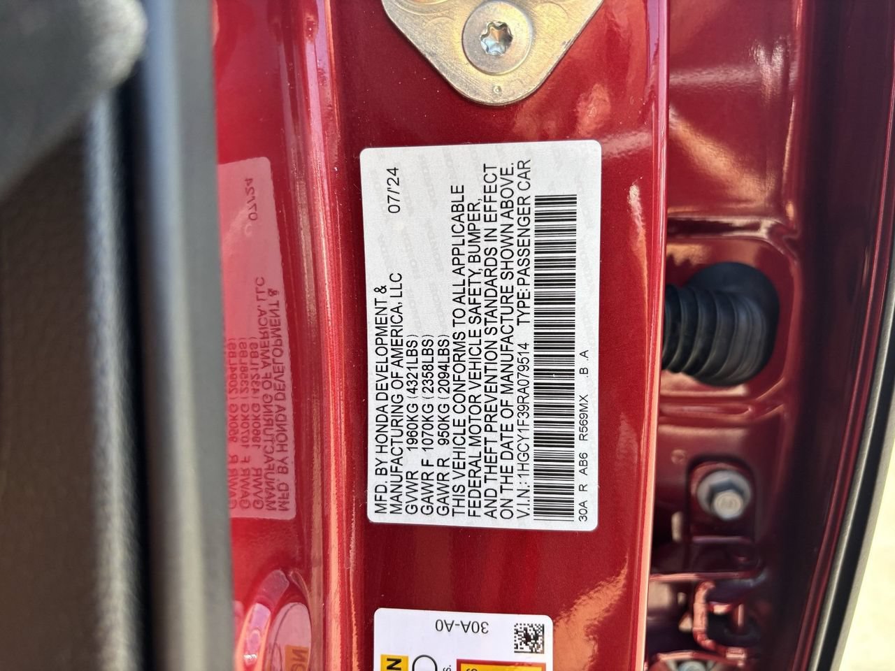 Certified 2024 Honda Accord EX image 32