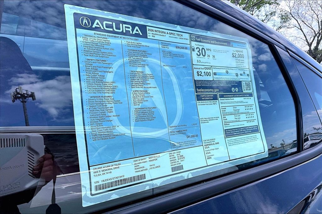 New 2026 Acura Integra A-Spec FWD image 40