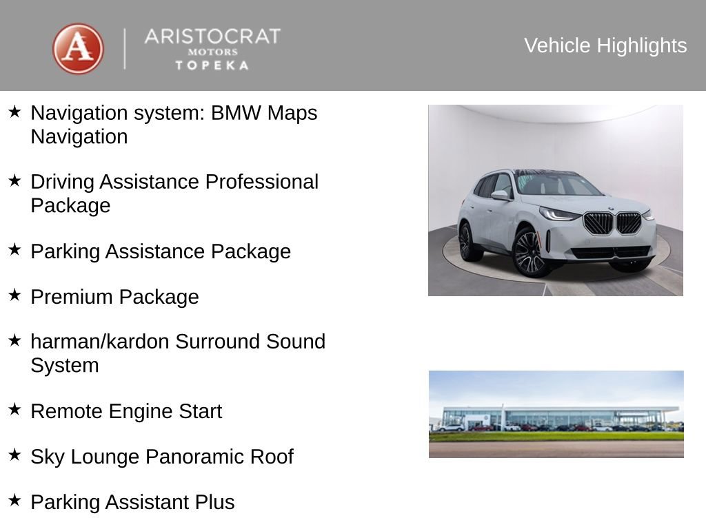 Certified 2025 BMW X3 xDrive30i w/ Premium Package image 4