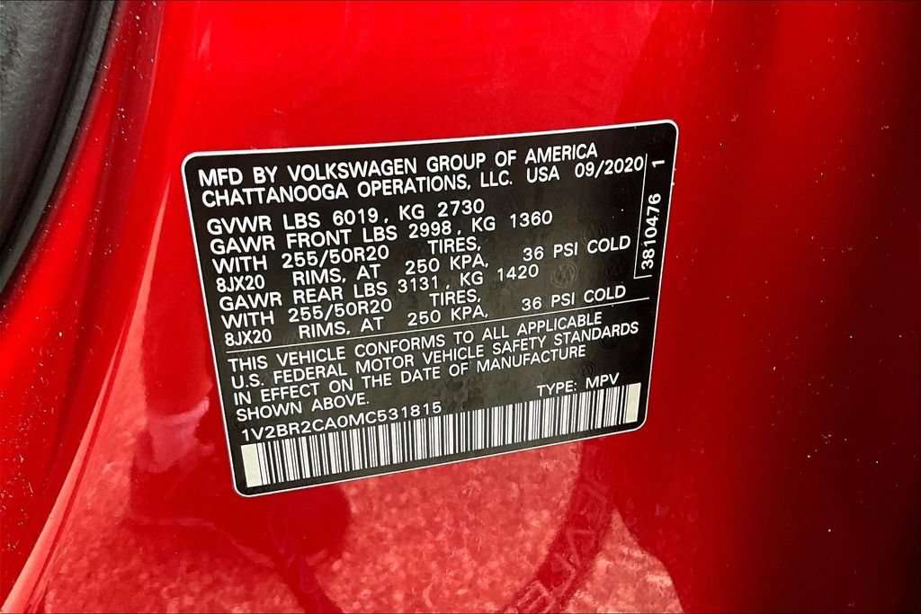 Used 2021 Volkswagen Atlas SEL AWD/4WD image 18