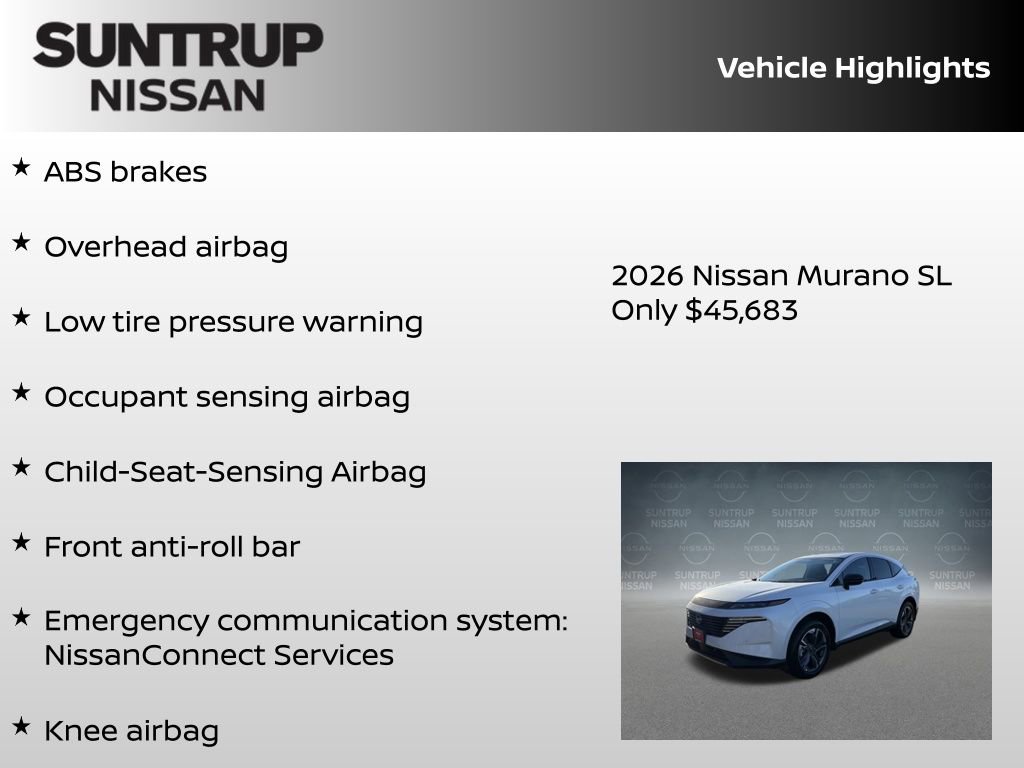 New 2026 Nissan Murano SL image 16