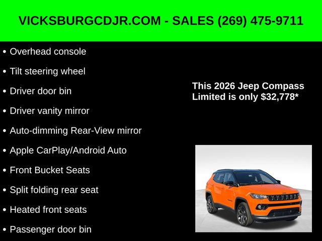 New 2026 Jeep Compass Limited image 27