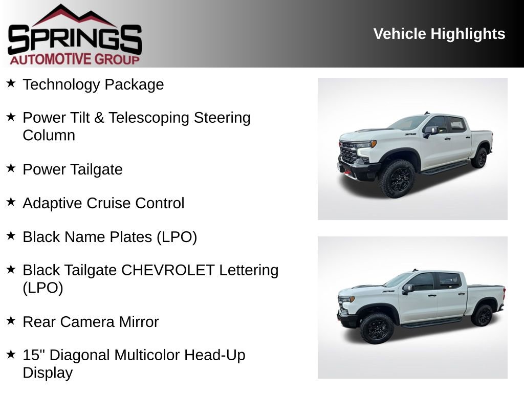 Used 2023 Chevrolet Silverado 1500 ZR2 w/ Technology Package AWD/4WD image 2