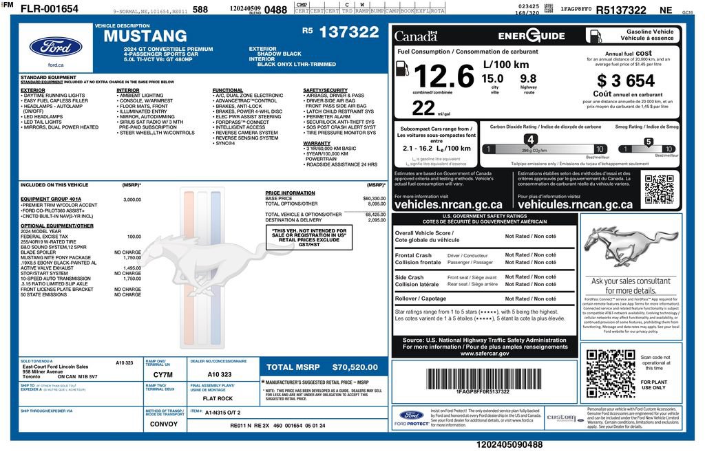 Used 2024 Ford Mustang GT Premium RWD image 3