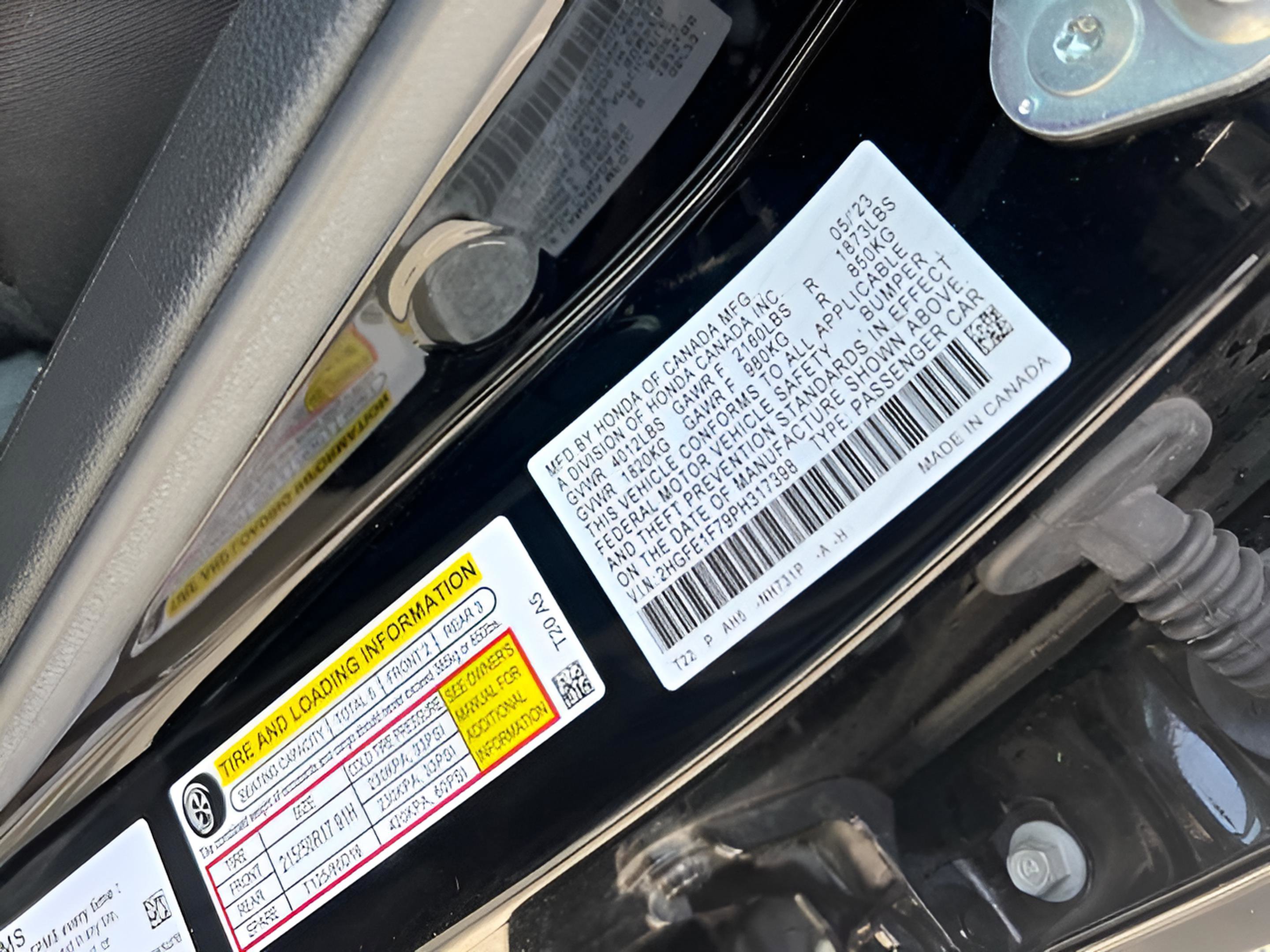 Certified 2023 Honda Civic EX image 30