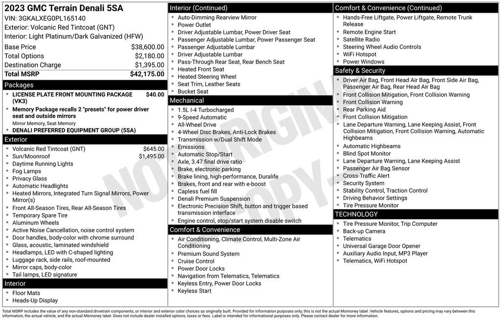 Used 2023 GMC Terrain Denali image 44