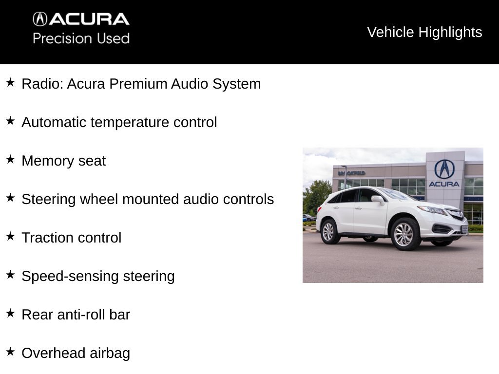 Certified 2017 Acura RDX AWD image 9
