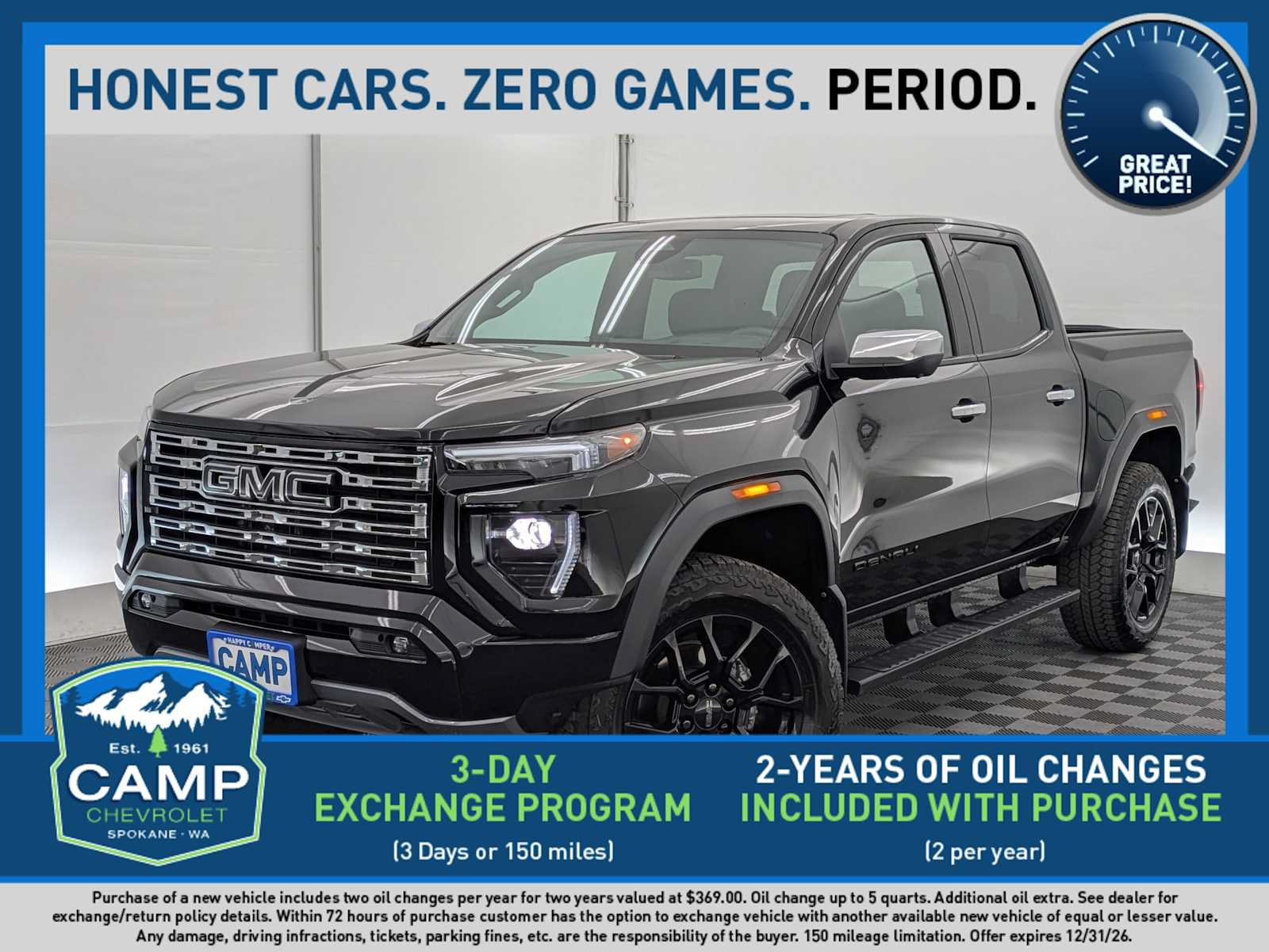Used 2025 GMC Canyon Denali w/ LPO, Denali Black Edition