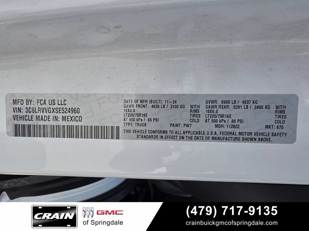 Used 2025 RAM ProMaster 2500 w/ U-Haul Equipment Group FWD image 32