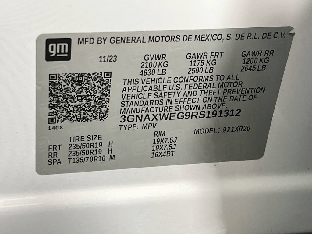 Used 2024 Chevrolet Equinox RS w/ RS Leather Package AWD/4WD image 33