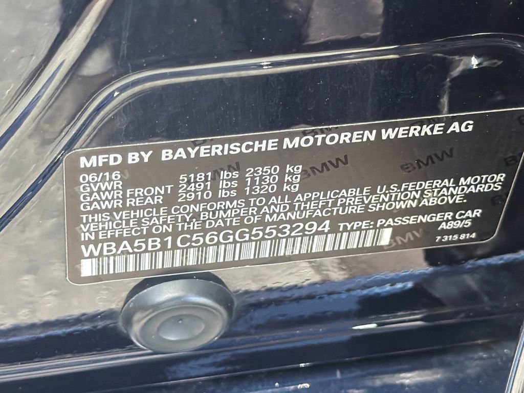 Used 2016 BMW 535i Sedan RWD image 29
