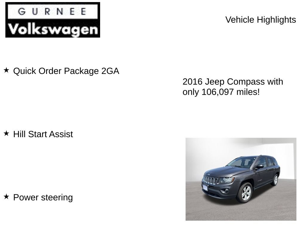 Used 2016 Jeep Compass Sport AWD/4WD image 7