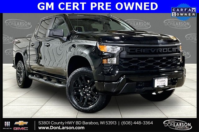 Certified 2024 Chevrolet Silverado 1500 Custom Trail Boss w/ Turbomax Blackout Package