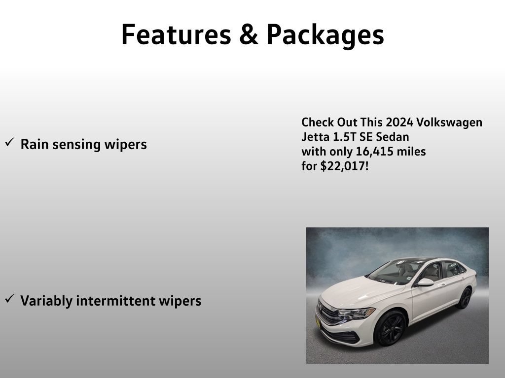 Used 2024 Volkswagen Jetta SE w/ Panoramic Sunroof Package FWD image 21