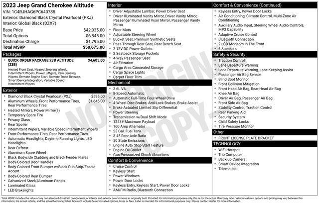 Certified 2023 Jeep Grand Cherokee Altitude AWD/4WD image 4