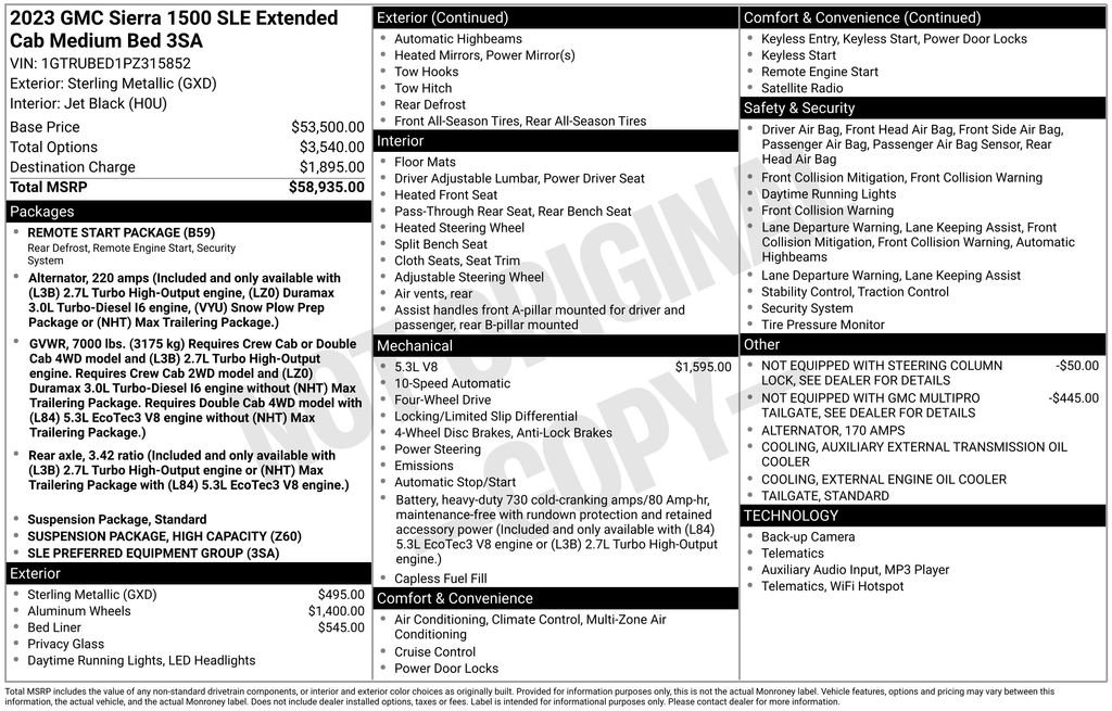 Used 2023 GMC Sierra 1500 SLE image 31