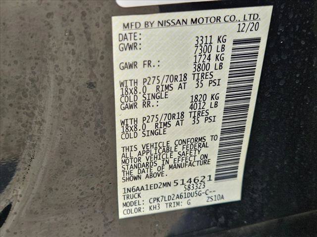Used 2021 Nissan Titan PRO-4X w/ Pro-4x Convenience Package AWD/4WD image 16
