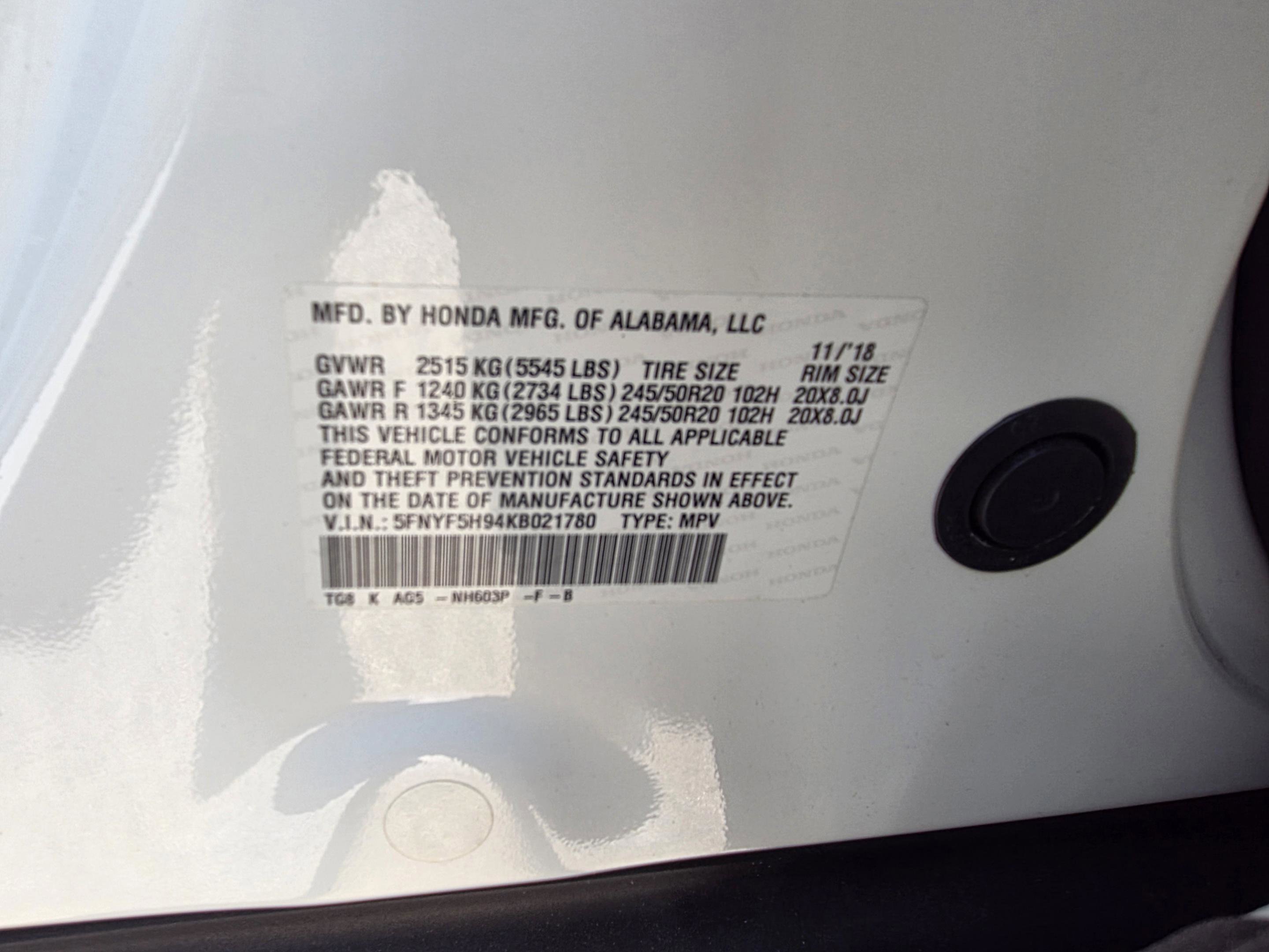 Used 2019 Honda Pilot Touring image 31