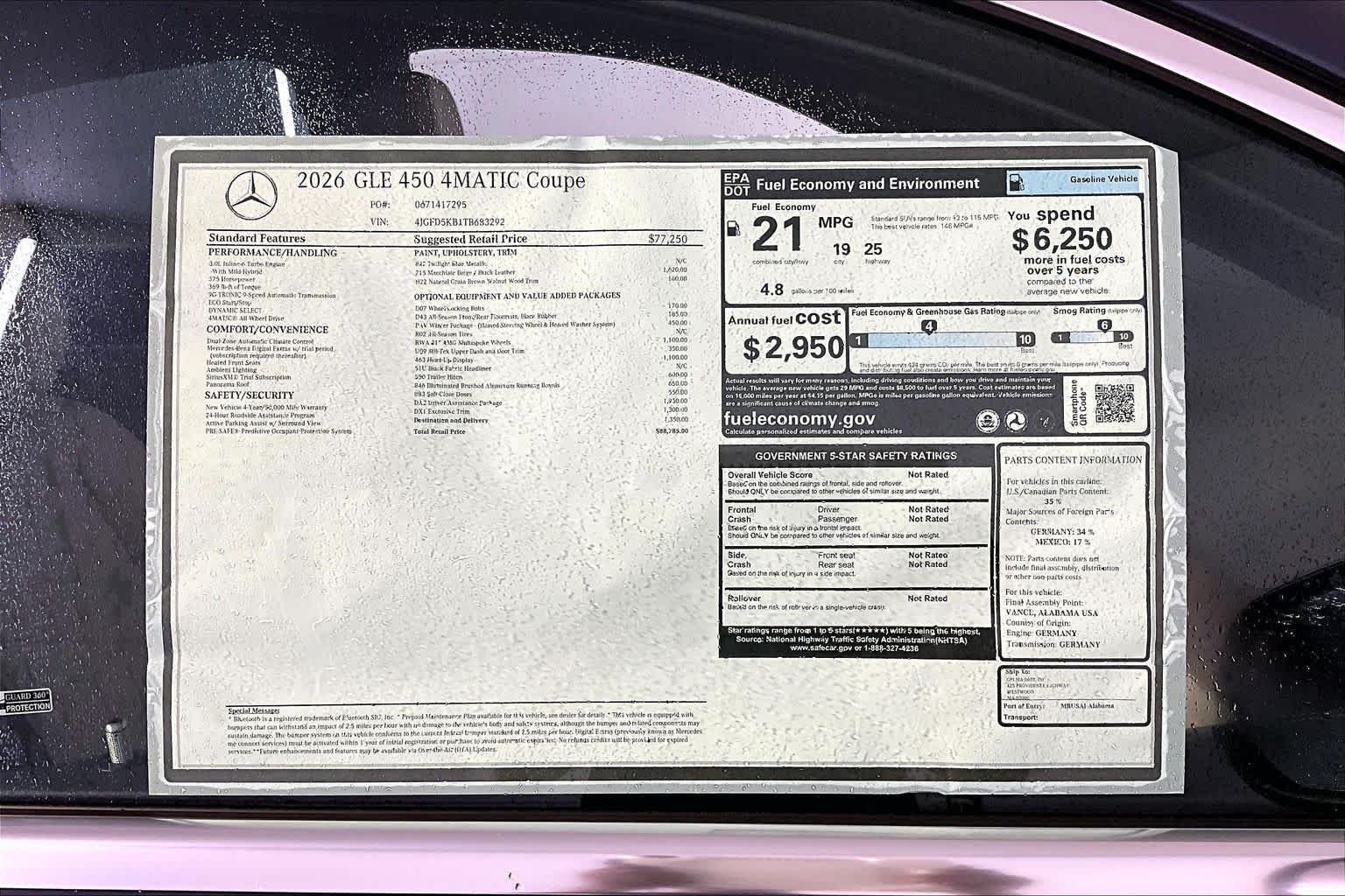New 2026 Mercedes-Benz GLE 450 4MATIC Coupe image 18
