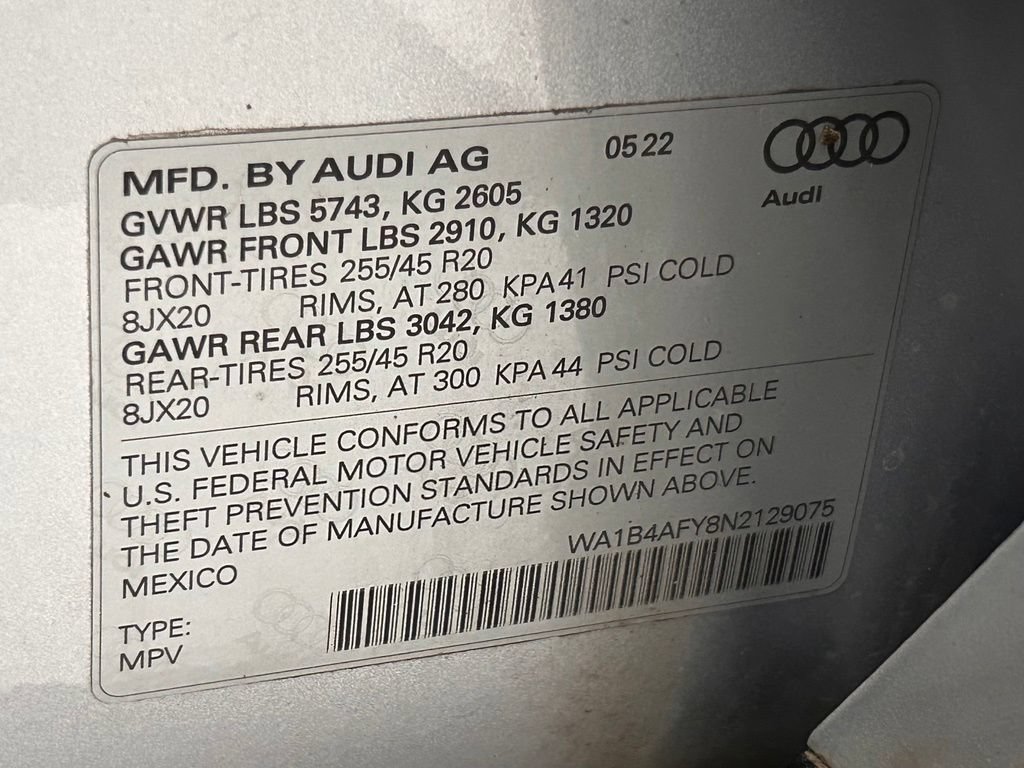Used 2022 Audi SQ5 Premium Plus AWD/4WD image 24