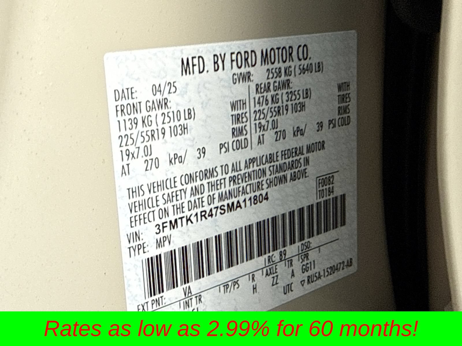 Certified 2025 Ford Mustang Mach-E Select RWD image 40
