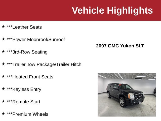Used 2007 GMC Yukon SLT w/ SLT Preferred Equipment Group AWD/4WD image 10