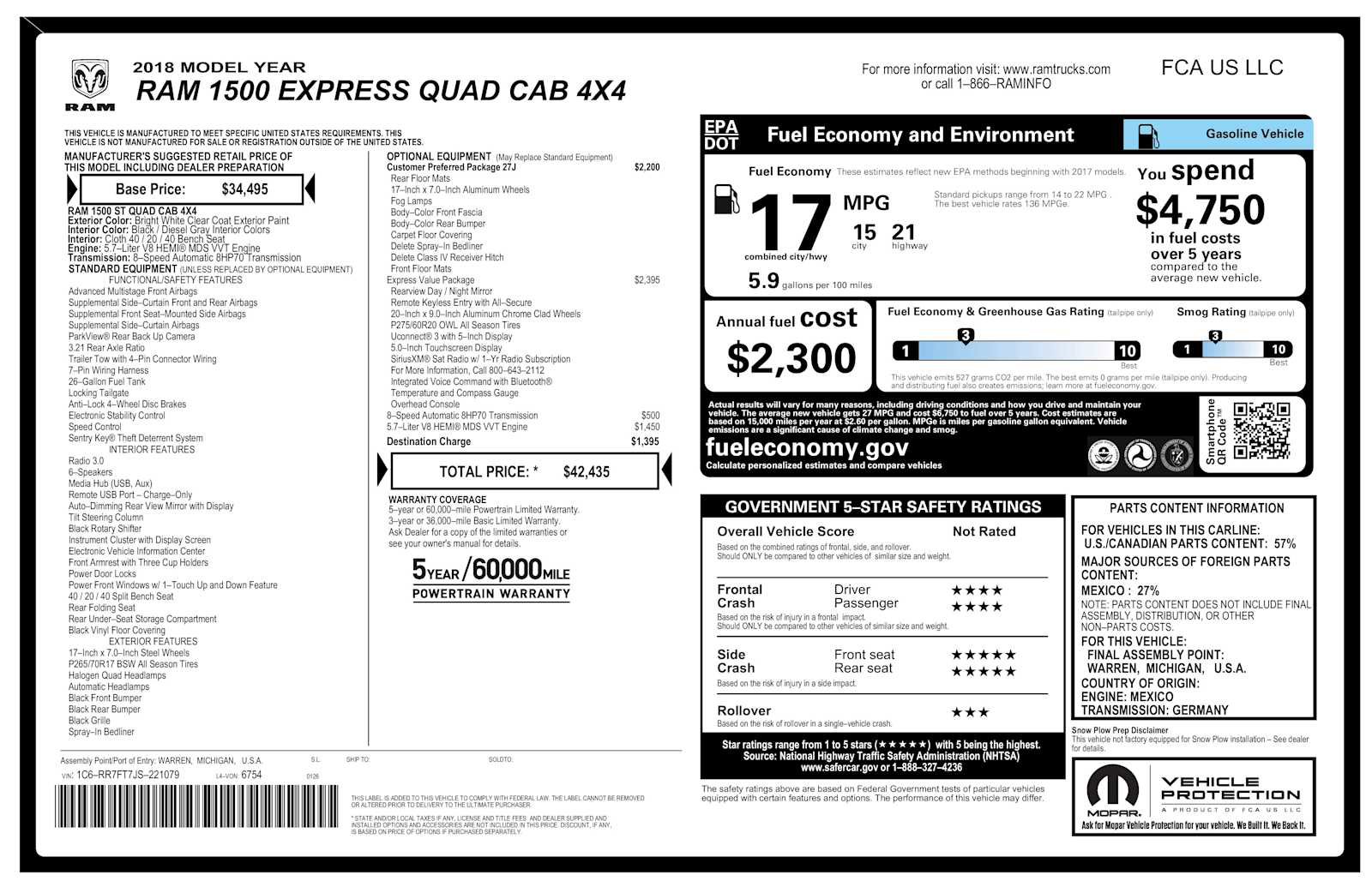 Used 2018 RAM 1500 Express w/ Express Value Package image 24