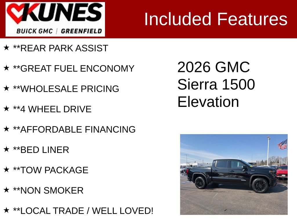 Used 2026 GMC Sierra 1500 Elevation AWD/4WD image 3