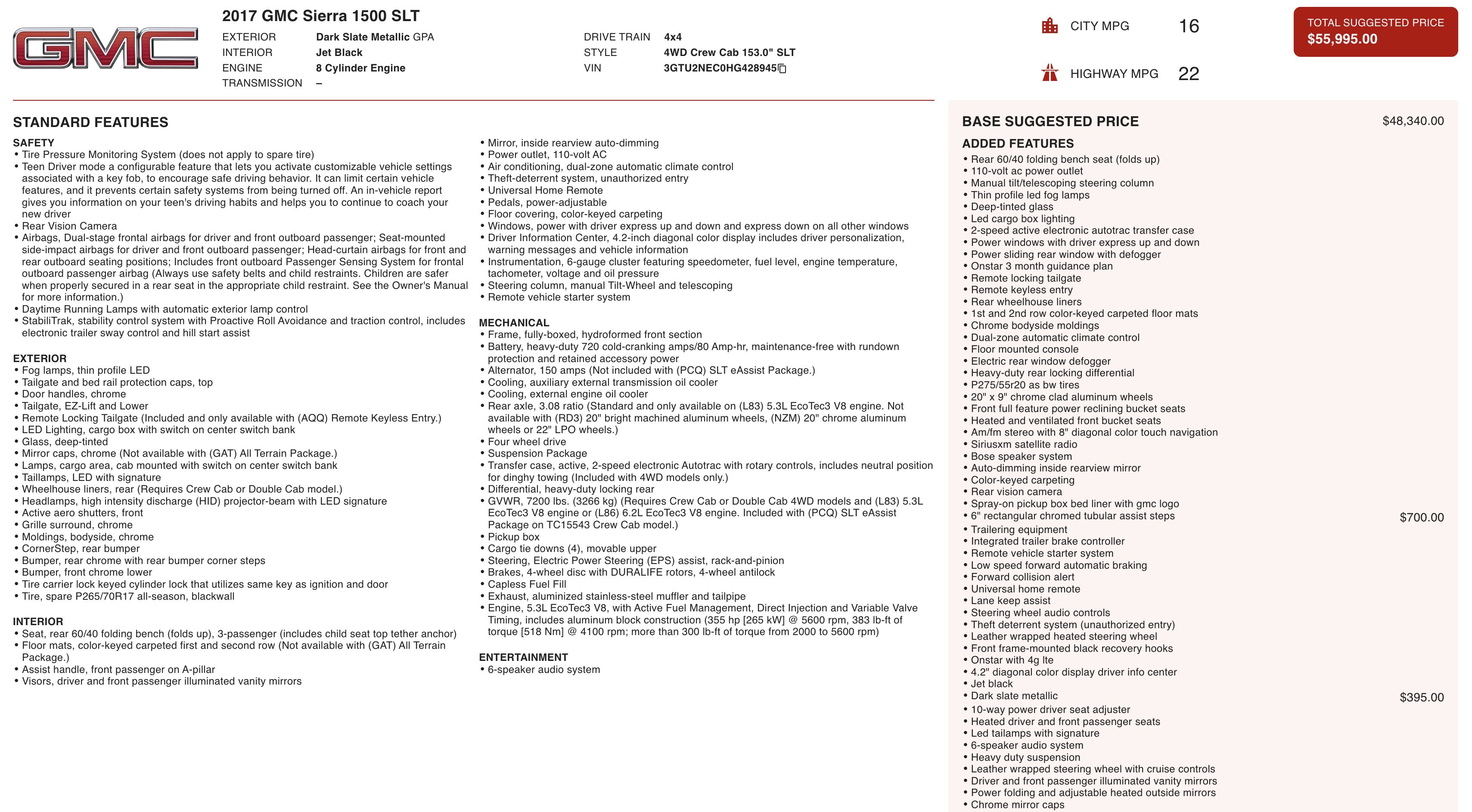 Used 2017 GMC Sierra 1500 SLT image 5