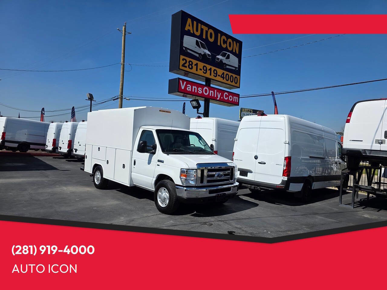 Used 2019 Ford E-350 and Econoline 350 Super Duty w/ Power Windows & Locks Group image 1