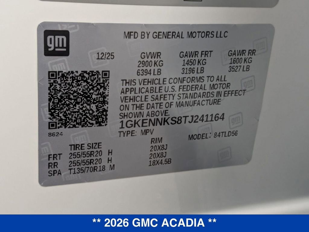 New 2026 GMC Acadia Elevation w/ Elevation Premium Package image 36