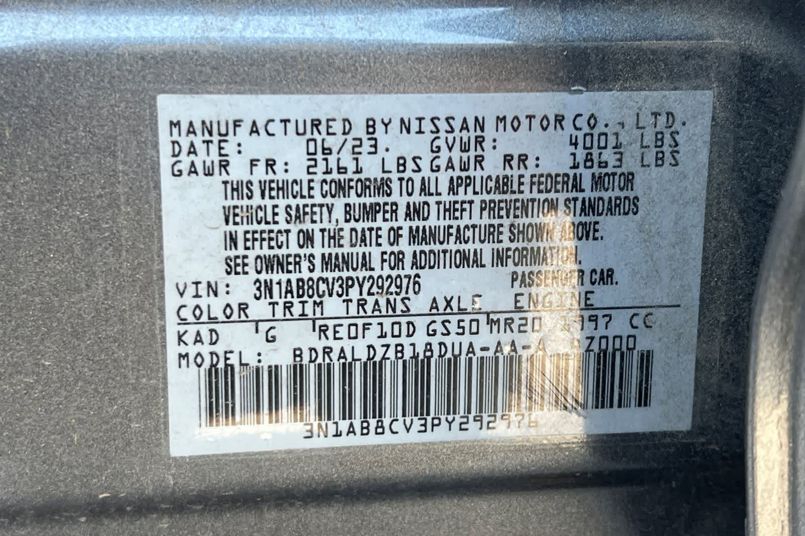 Certified 2023 Nissan Sentra SV FWD image 29