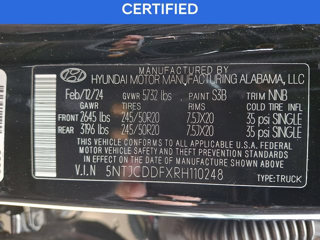 Certified 2024 Hyundai Santa Cruz Night AWD/4WD image 27