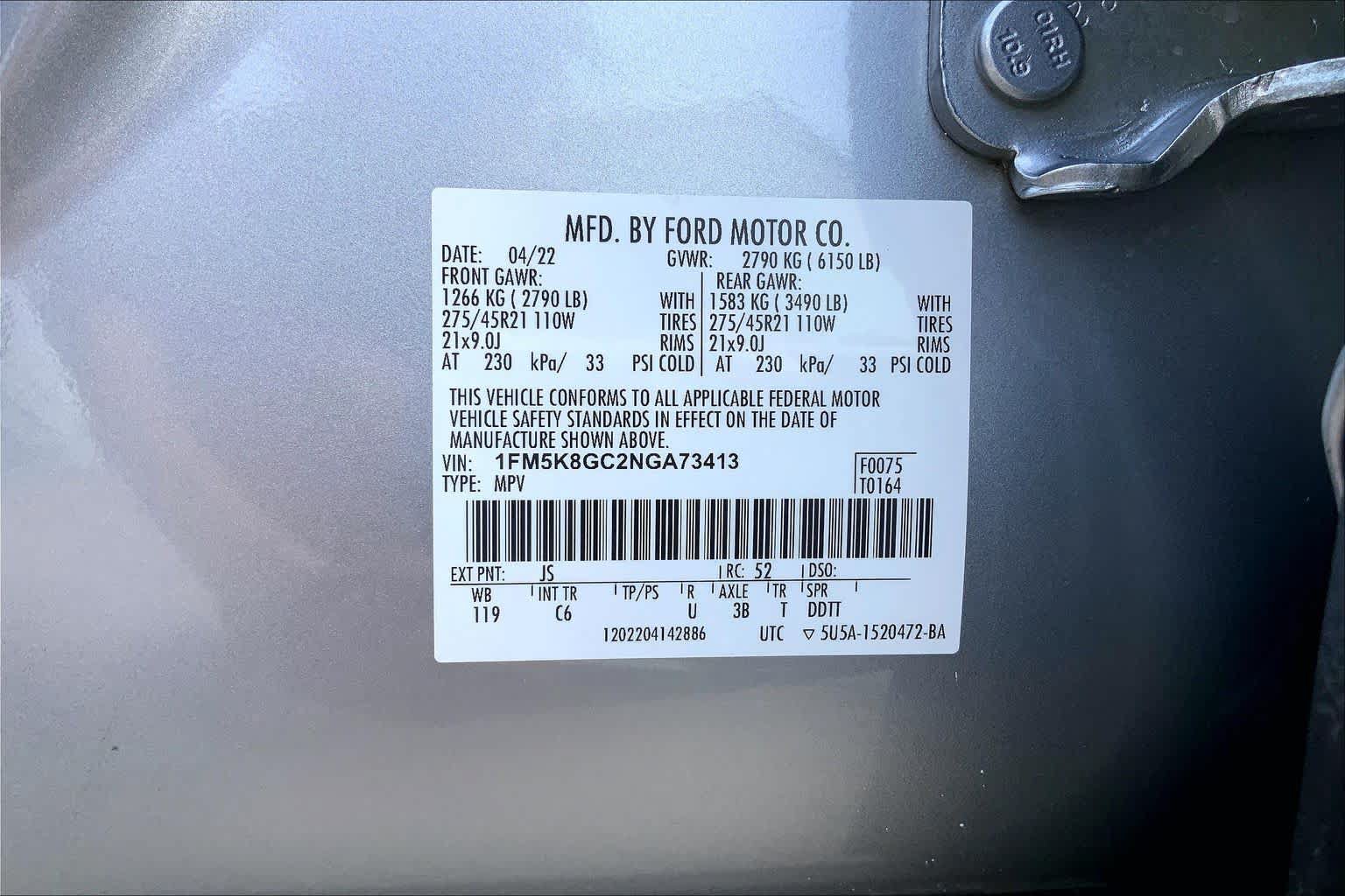 Used 2022 Ford Explorer ST w/ Equipment Group 401A AWD/4WD image 37
