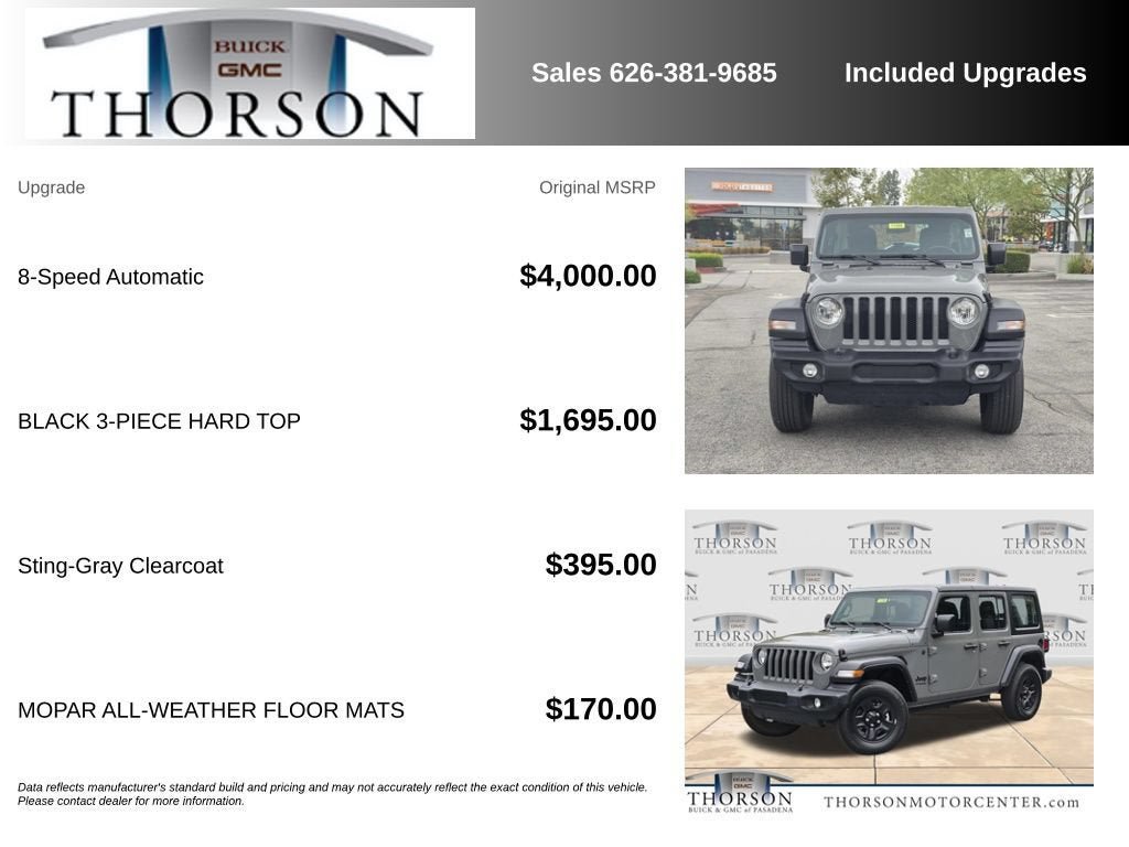 Used 2022 Jeep Wrangler Unlimited Sport AWD/4WD image 7