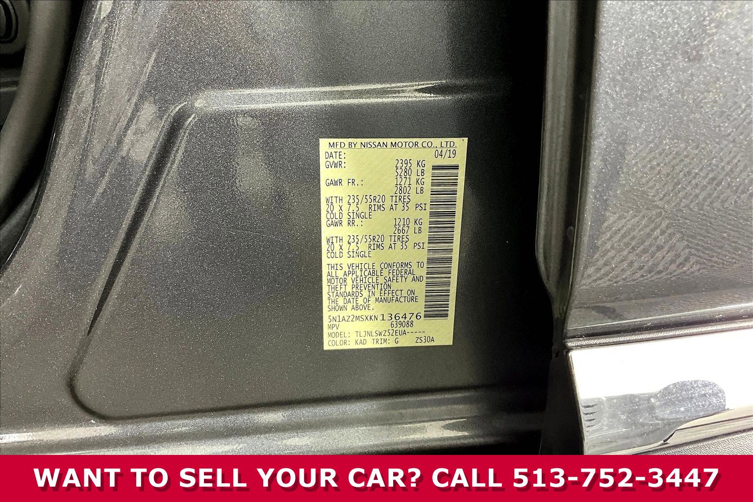 Used 2019 Nissan Murano Platinum w/ Cargo Package image 19