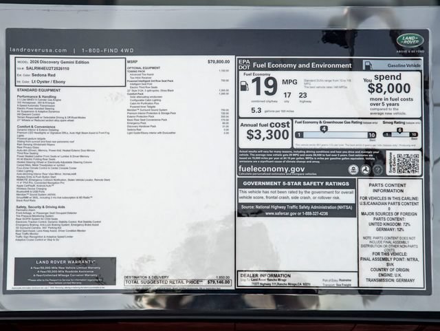 New 2026 Land Rover Discovery Limited Edition AWD/4WD image 39