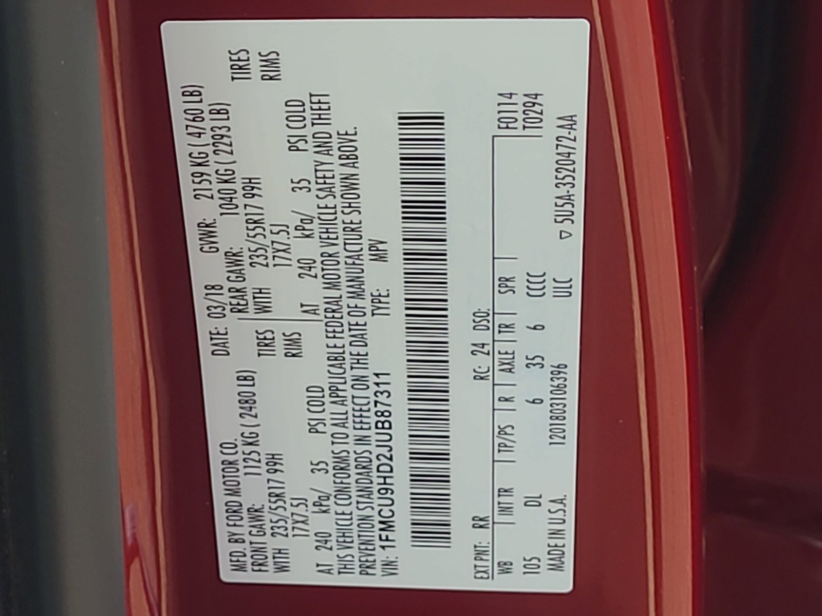 Used 2018 Ford Escape SEL image 31