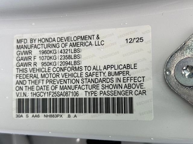 New 2025 Honda Accord LX image 14