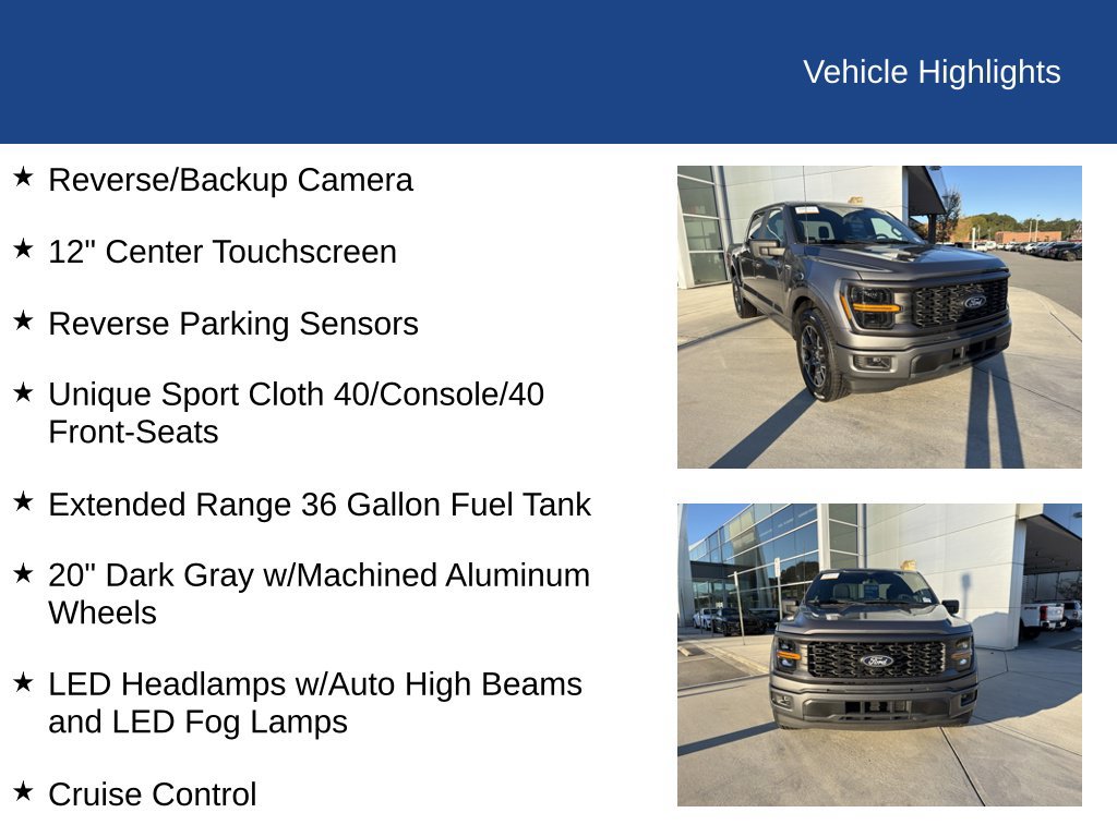 Certified 2025 Ford F150 STX w/ Equipment Group 200A RWD image 26