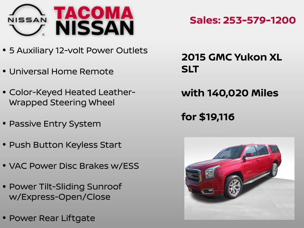Used 2015 GMC Yukon XL SLT w/ Open Road Package AWD/4WD image 12