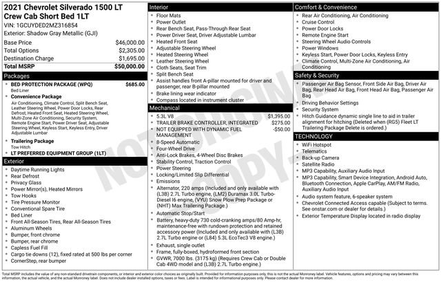 Certified 2021 Chevrolet Silverado 1500 LT w/ Bed Protection Package AWD/4WD image 34