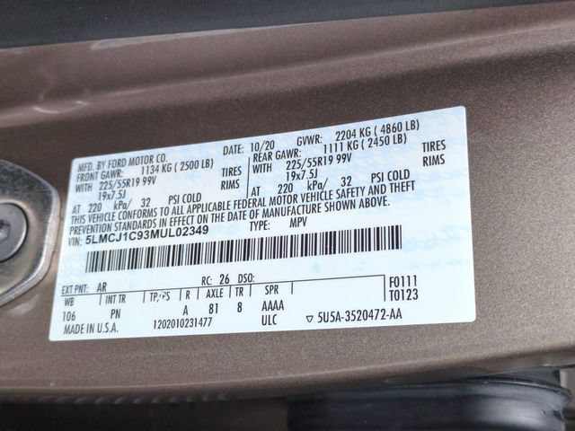 Used 2021 Lincoln Corsair FWD w/ Premium Package image 37