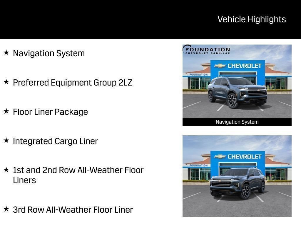 New 2026 Chevrolet Traverse High Country w/ LPO, Floor Liner Package AWD/4WD image 40